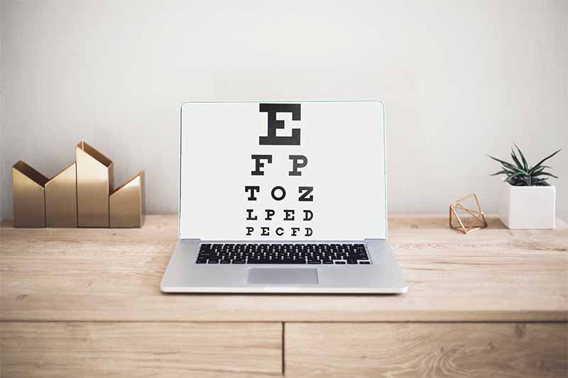 virtual online eye exam